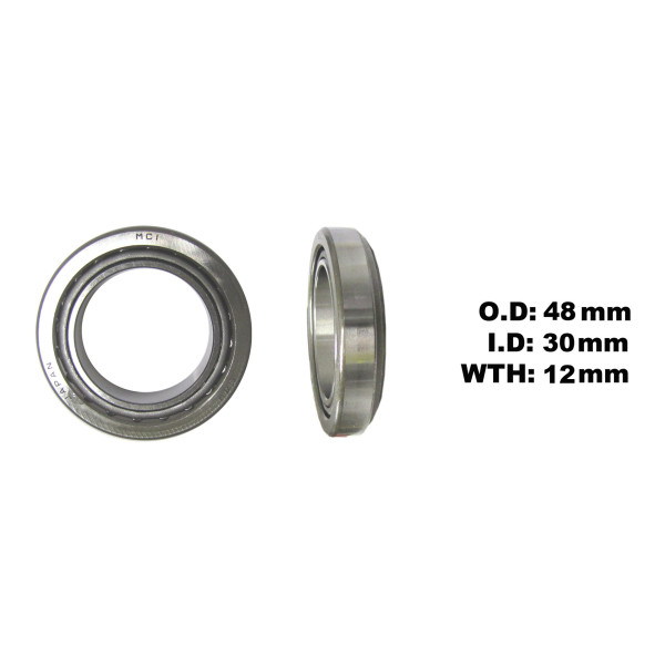 Tourmax Steering taper bearing 30 x 48 x 12